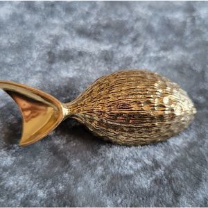 Robert Zentall MidCentury Vintage Fish Brooch Gold Plated